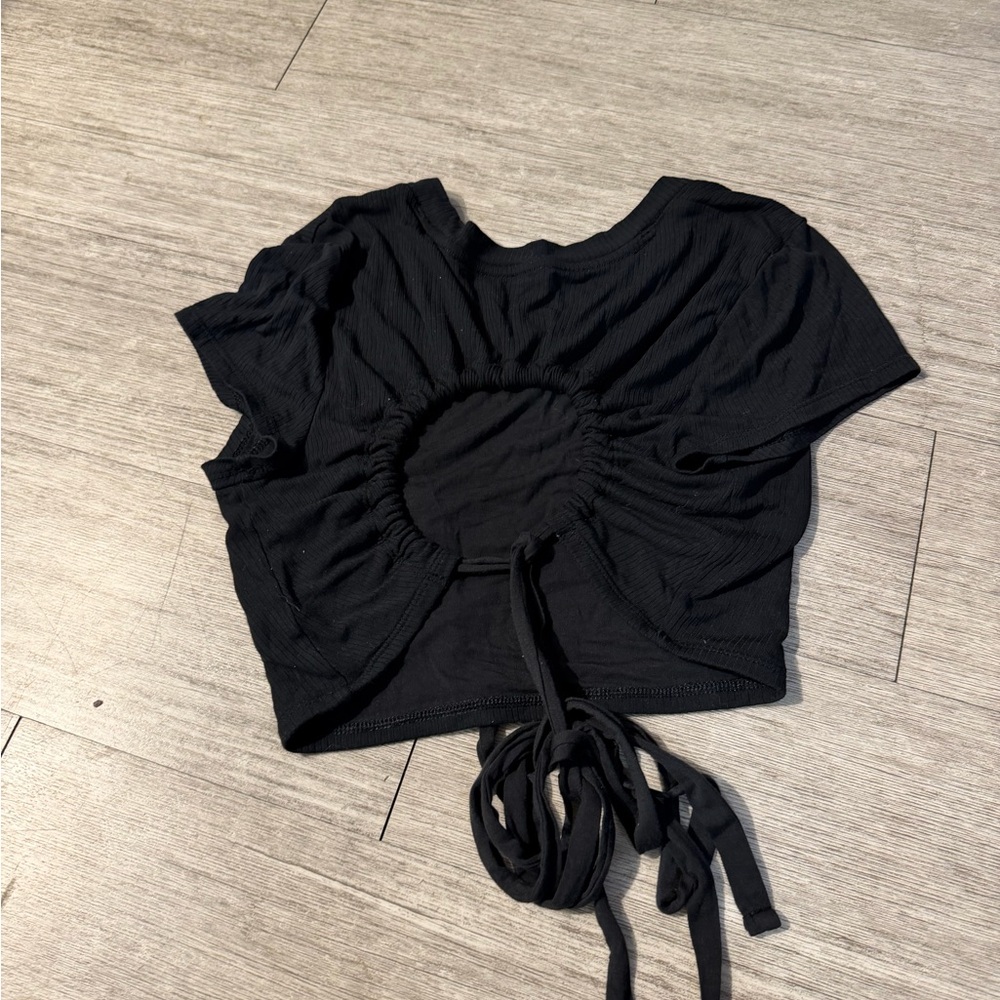 Offline by aerie ribbed tie back crop top - Picture 2 of 4